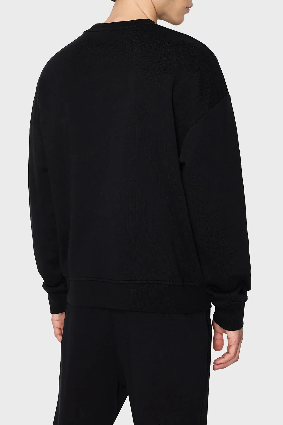 Armani Exchange Pamuklu Regular Fit Bisiklet Yaka Erkek Sweat 6RZMAM ZJ9KZ 1200 SİYAH - 2