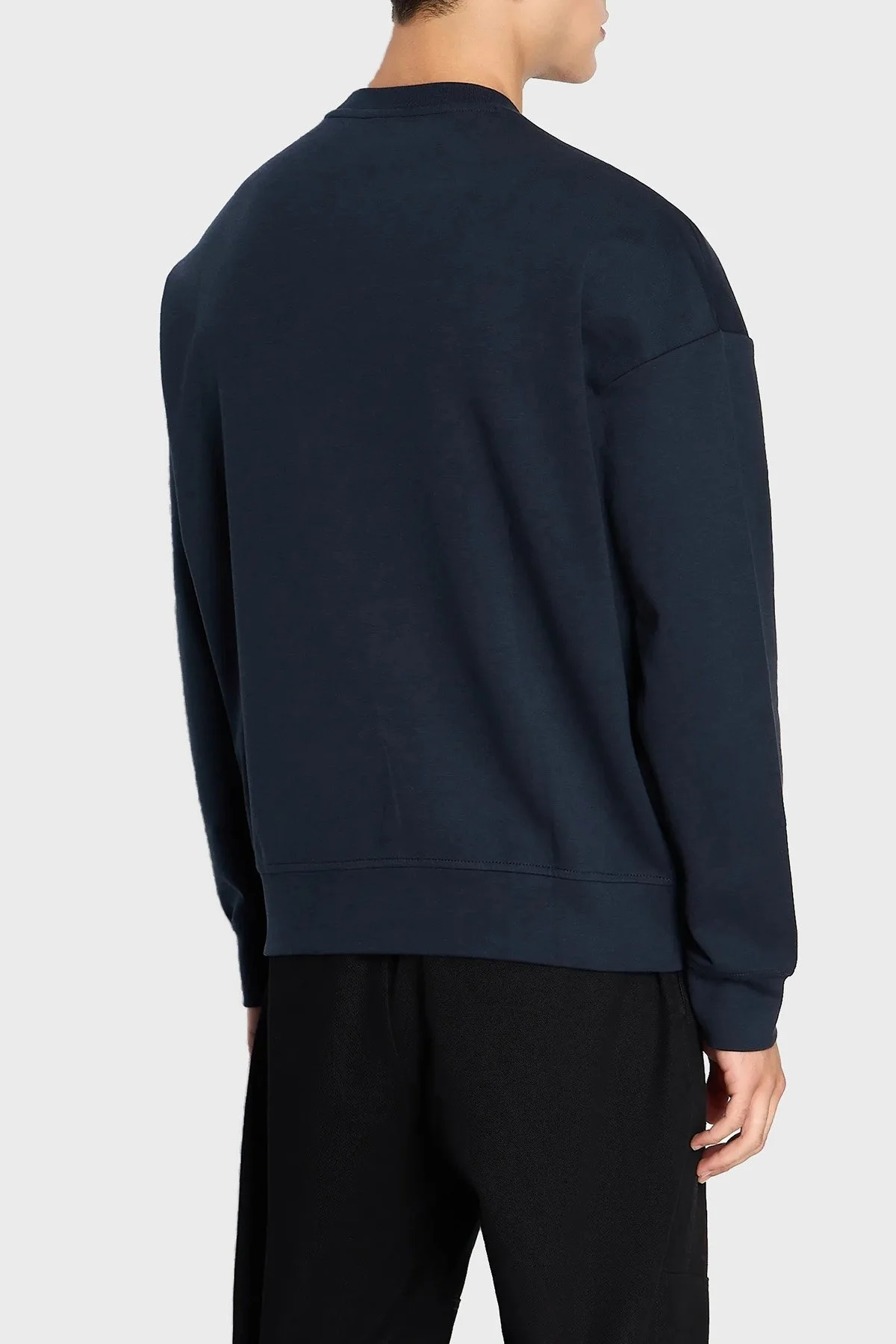 Armani Exchange Pamuklu Regular Fit Bisiklet Yaka Erkek Sweat 6RZMCA ZJ9QZ 1510 LACİVERT - 2