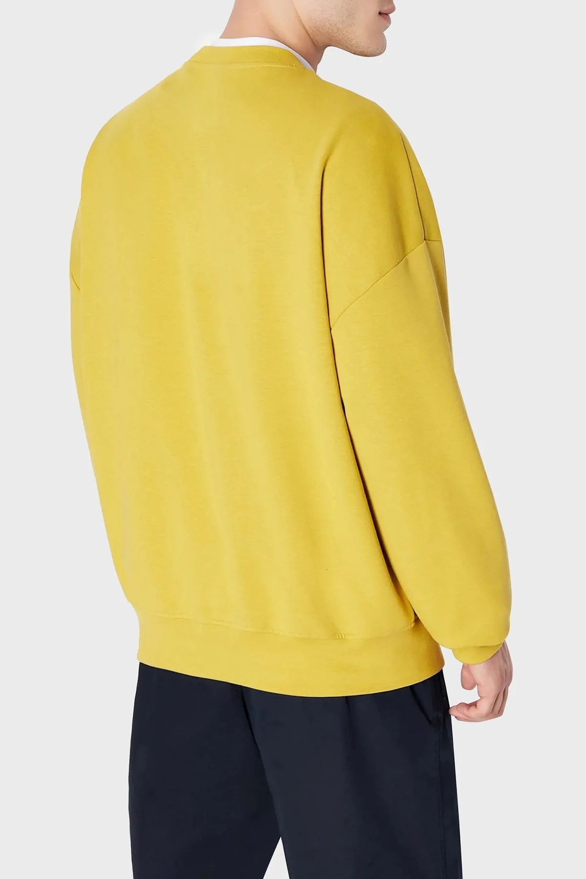 Armani Exchange Pamuklu Regular Fit Bisiklet Yaka Erkek Sweat 6RZMCA ZJ9QZ 1690 HAKİ - 7