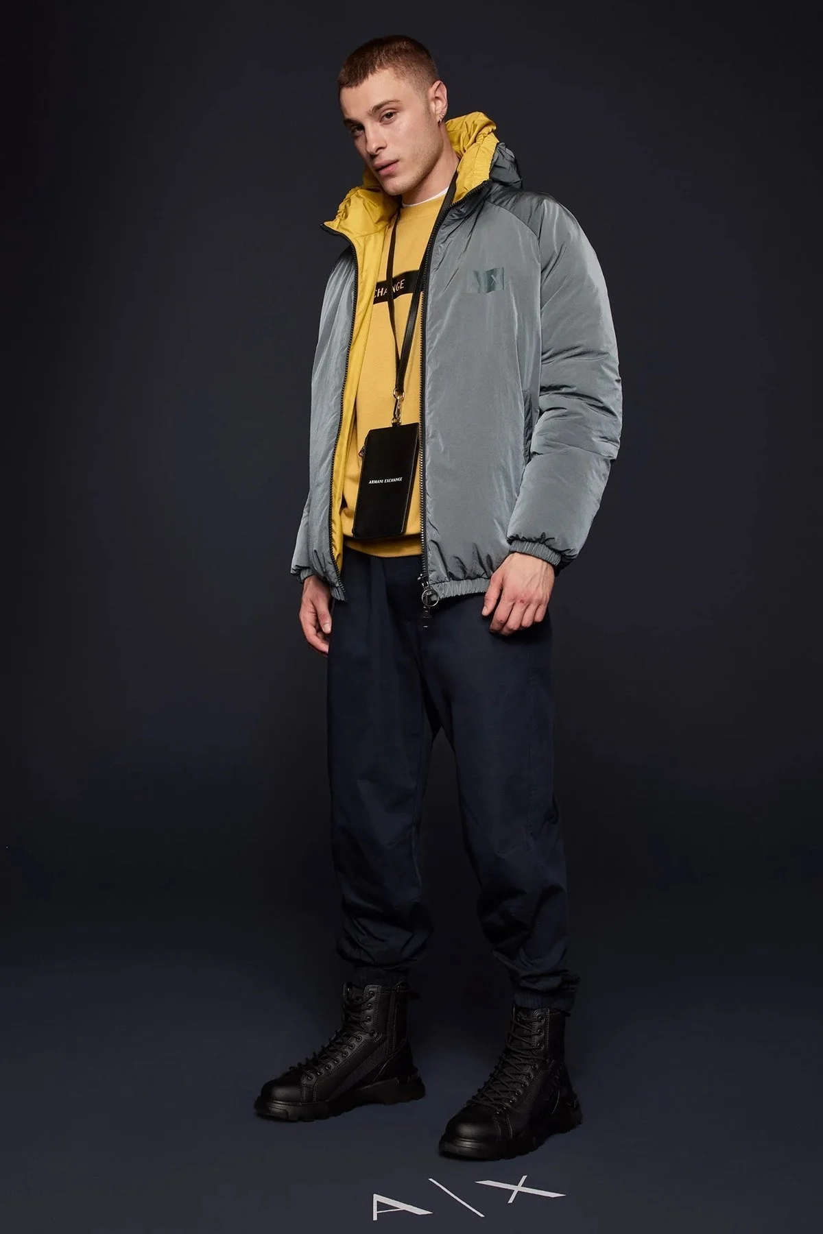 Armani Exchange Pamuklu Regular Fit Bisiklet Yaka Erkek Sweat 6RZMCA ZJ9QZ 1690 HAKİ - 9