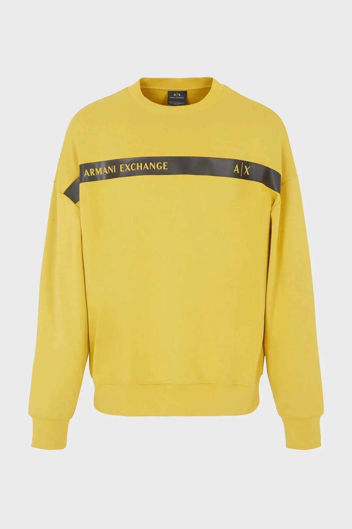 Armani Exchange Pamuklu Regular Fit Bisiklet Yaka Erkek Sweat 6RZMCA ZJ9QZ 1690 HAKİ - 10