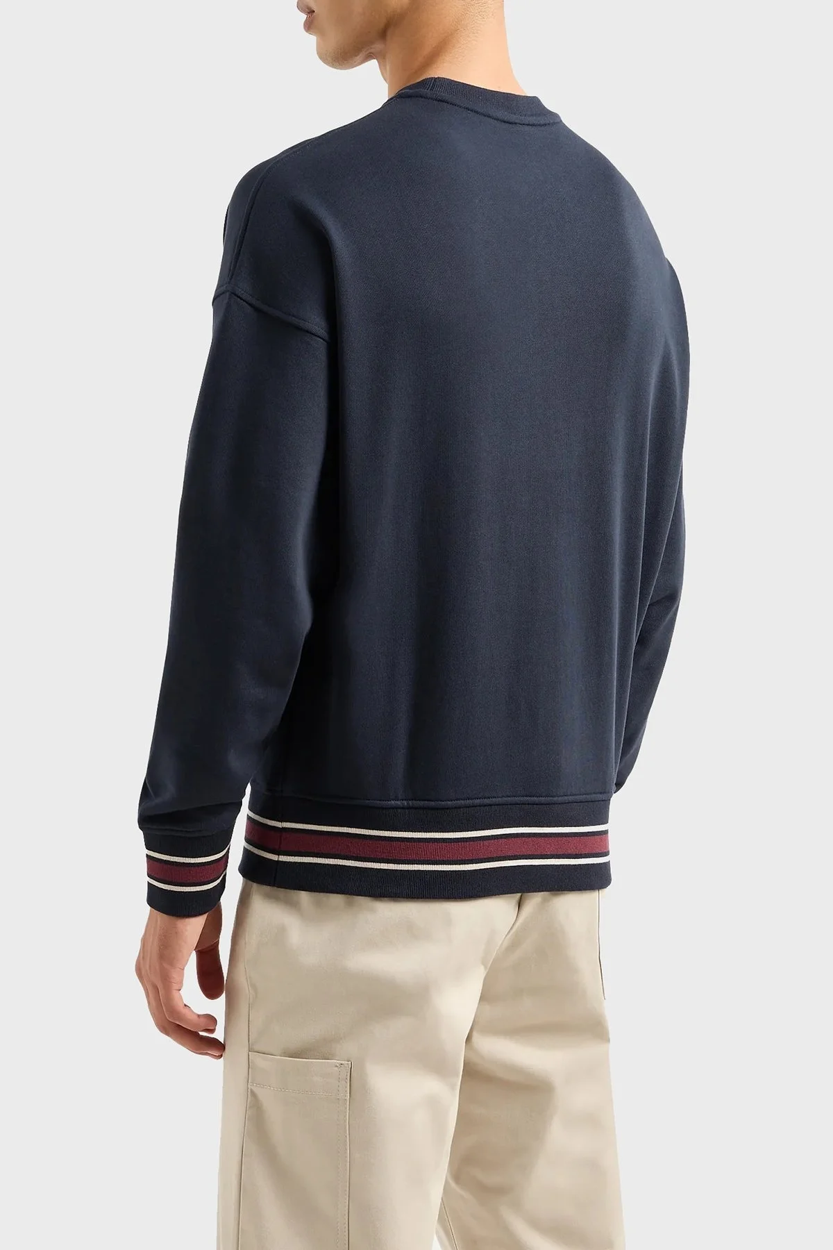 Armani Exchange Pamuklu Regular Fit Bisiklet Yaka Erkek Sweat 6RZMJE ZJDPZ 1510 LACİVERT - 7