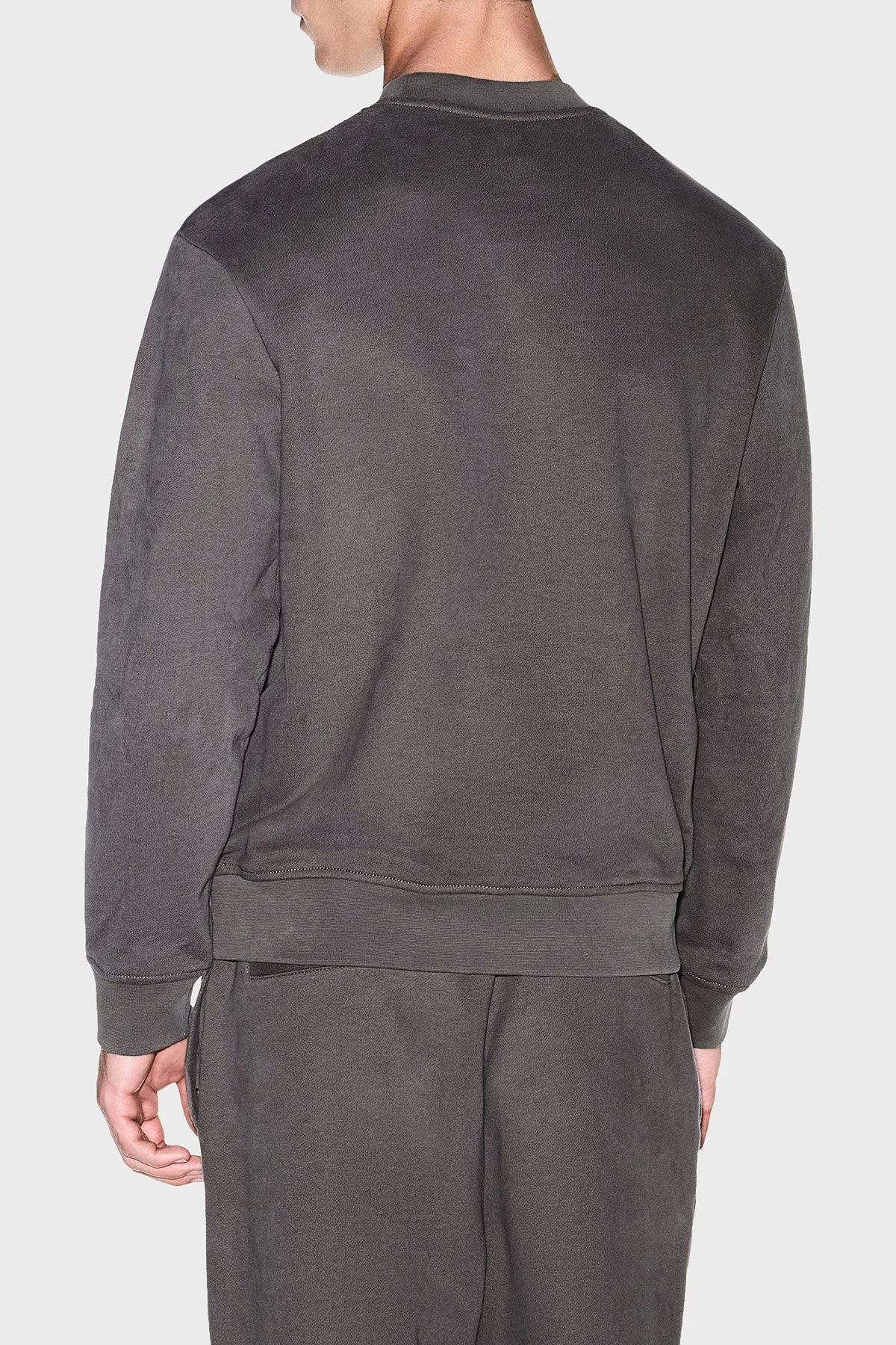 Armani Exchange Pamuklu Regular Fit Bisiklet Yaka Erkek Sweat XM002913 AF26047 U6125 Kahve - 3