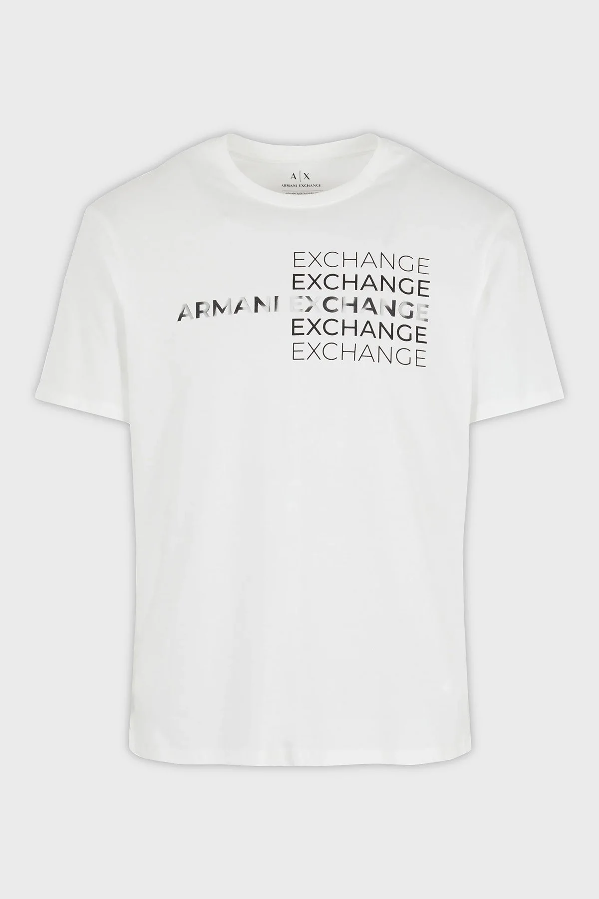 Armani Exchange Pamuklu Regular Fit Bisiklet Yaka Erkek T Shirt 3DZTAC ZJ9TZ 1116 BEYAZ - 4