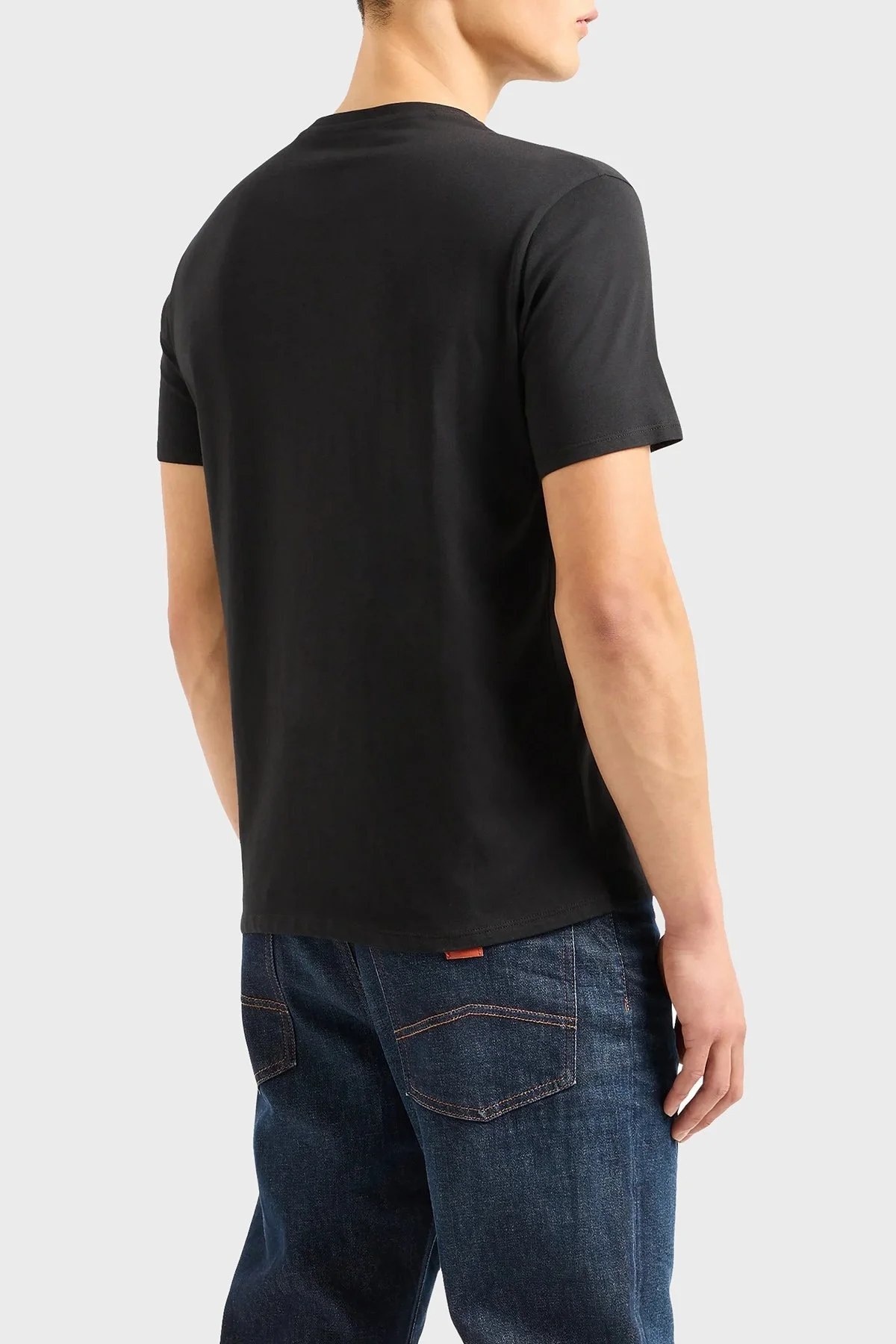 Armani Exchange Pamuklu Regular Fit Bisiklet Yaka Erkek T Shirt 3DZTAC ZJ9TZ 1200 SİYAH - 2