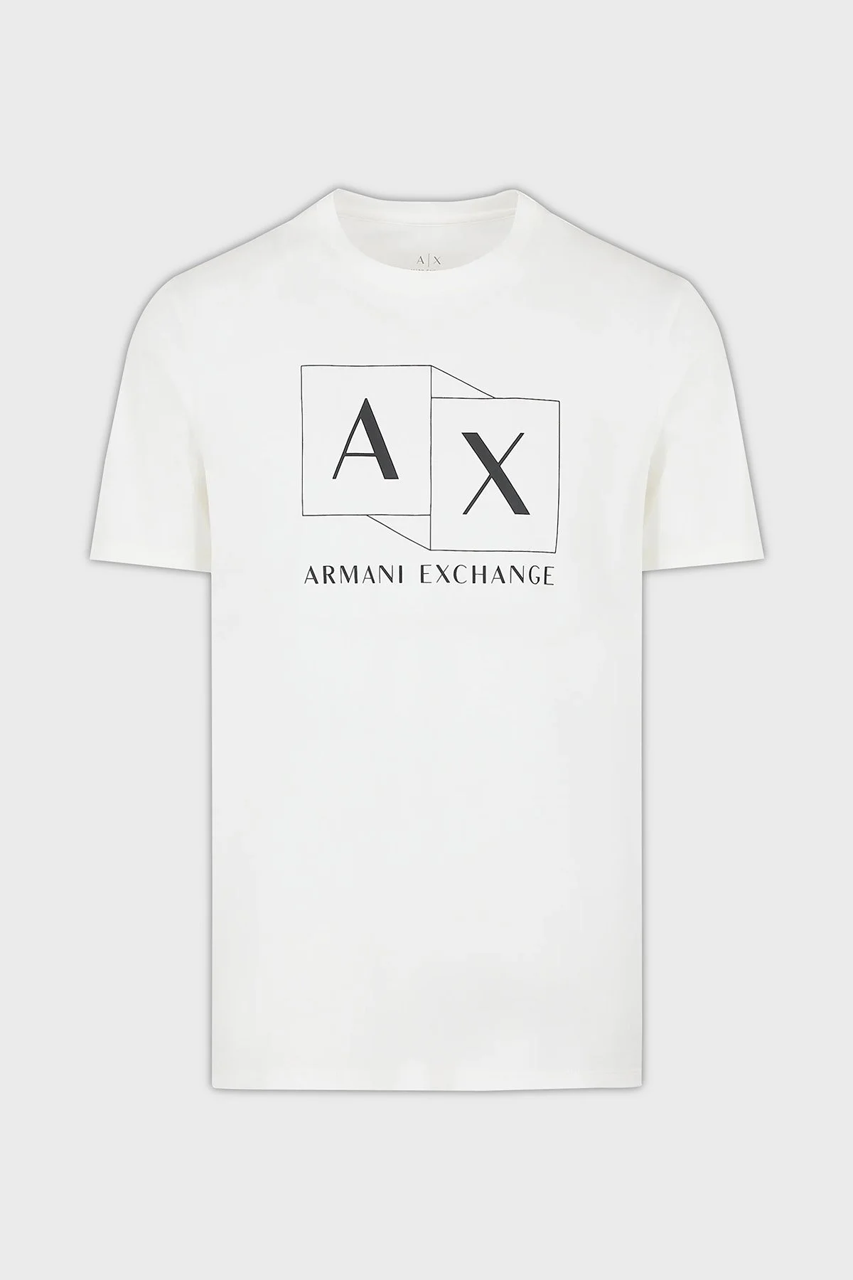 Armani Exchange Pamuklu Regular Fit Bisiklet Yaka Erkek T Shirt 3DZTAD ZJ9AZ 1116 BEYAZ - 4
