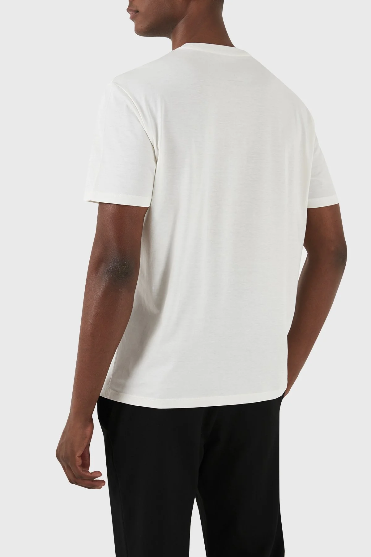 Armani Exchange Pamuklu Regular Fit Bisiklet Yaka Erkek T Shirt 3DZTAF ZJA5Z 1116 BEYAZ - 3