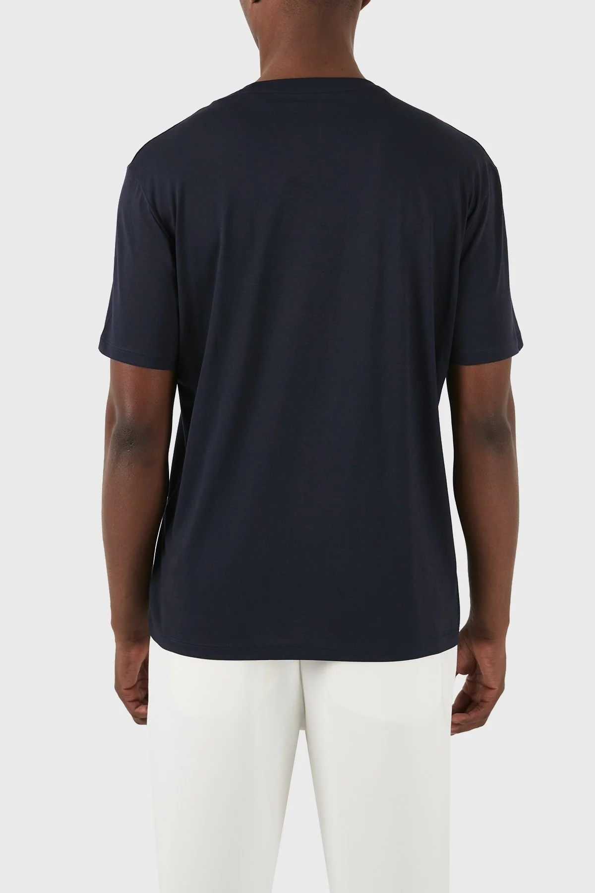 Armani Exchange Pamuklu Regular Fit Bisiklet Yaka Erkek T Shirt 3DZTAF ZJA5Z 15CX LACİVERT - 2