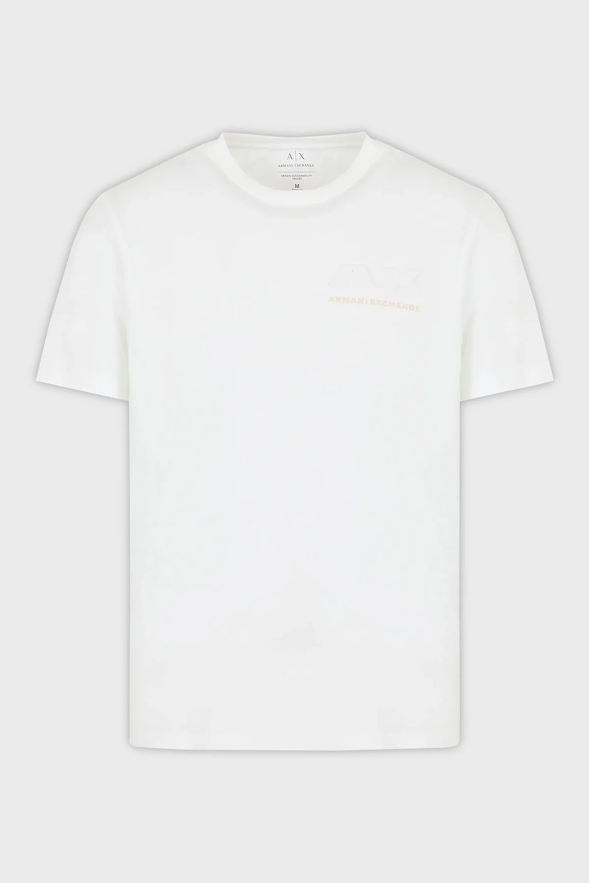 Armani Exchange Pamuklu Regular Fit Bisiklet Yaka Erkek T Shirt 3DZTAG ZJ9TZ 1116 Beyaz - 4
