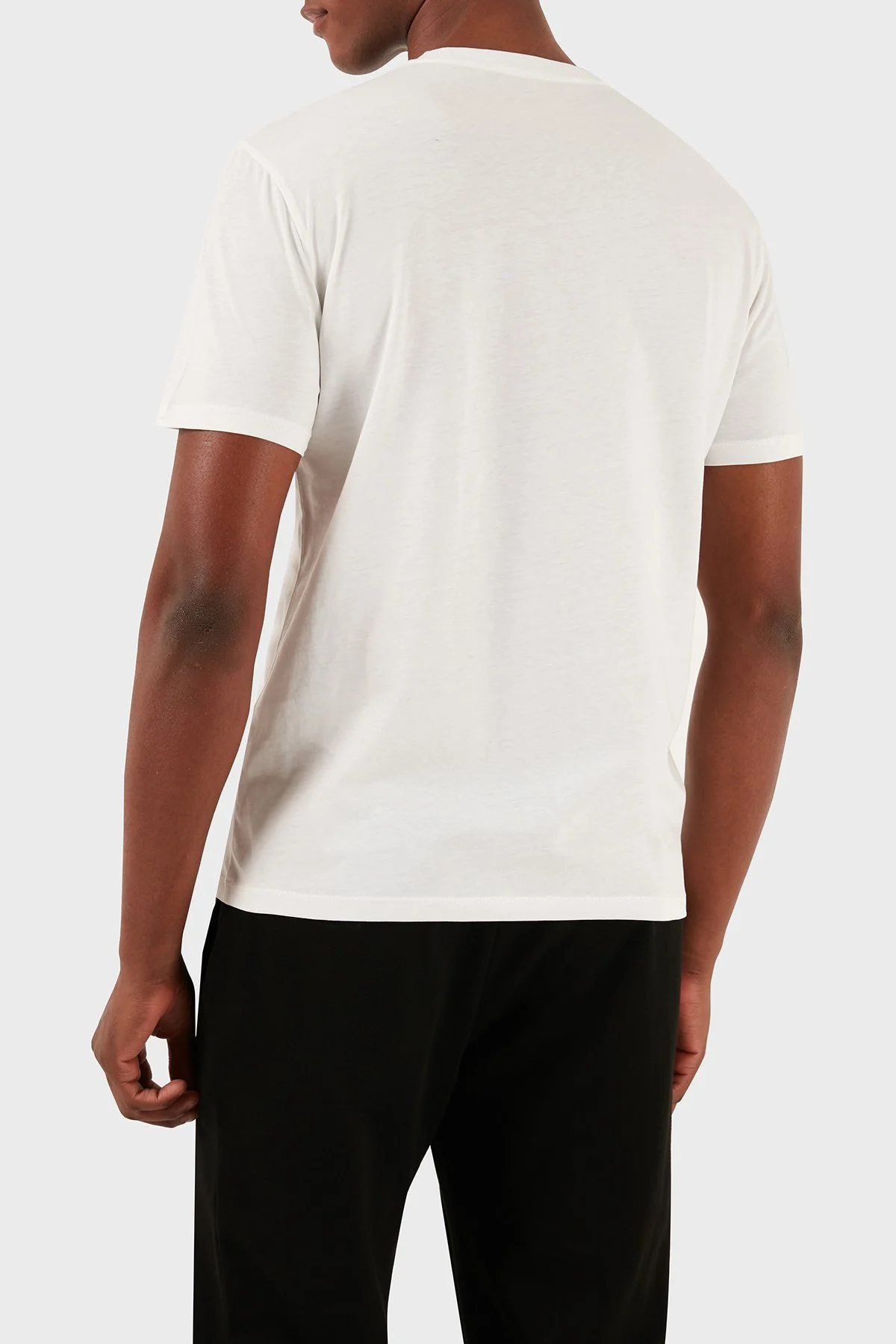 Armani Exchange Pamuklu Regular Fit Bisiklet Yaka Erkek T Shirt 3DZTBF ZJ3VZ 1116 BEYAZ - 3