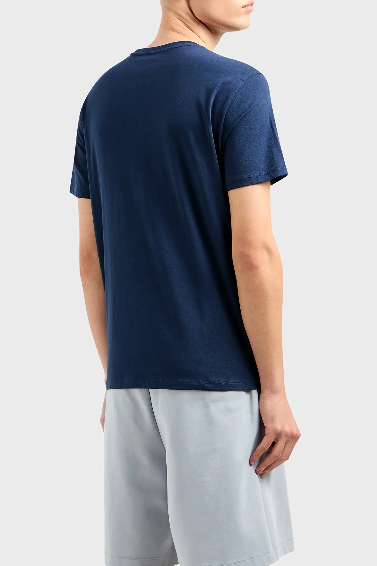 Armani Exchange Pamuklu Regular Fit Bisiklet Yaka Erkek T Shirt 3DZTBF ZJ3VZ 15BA LACİVERT - 3