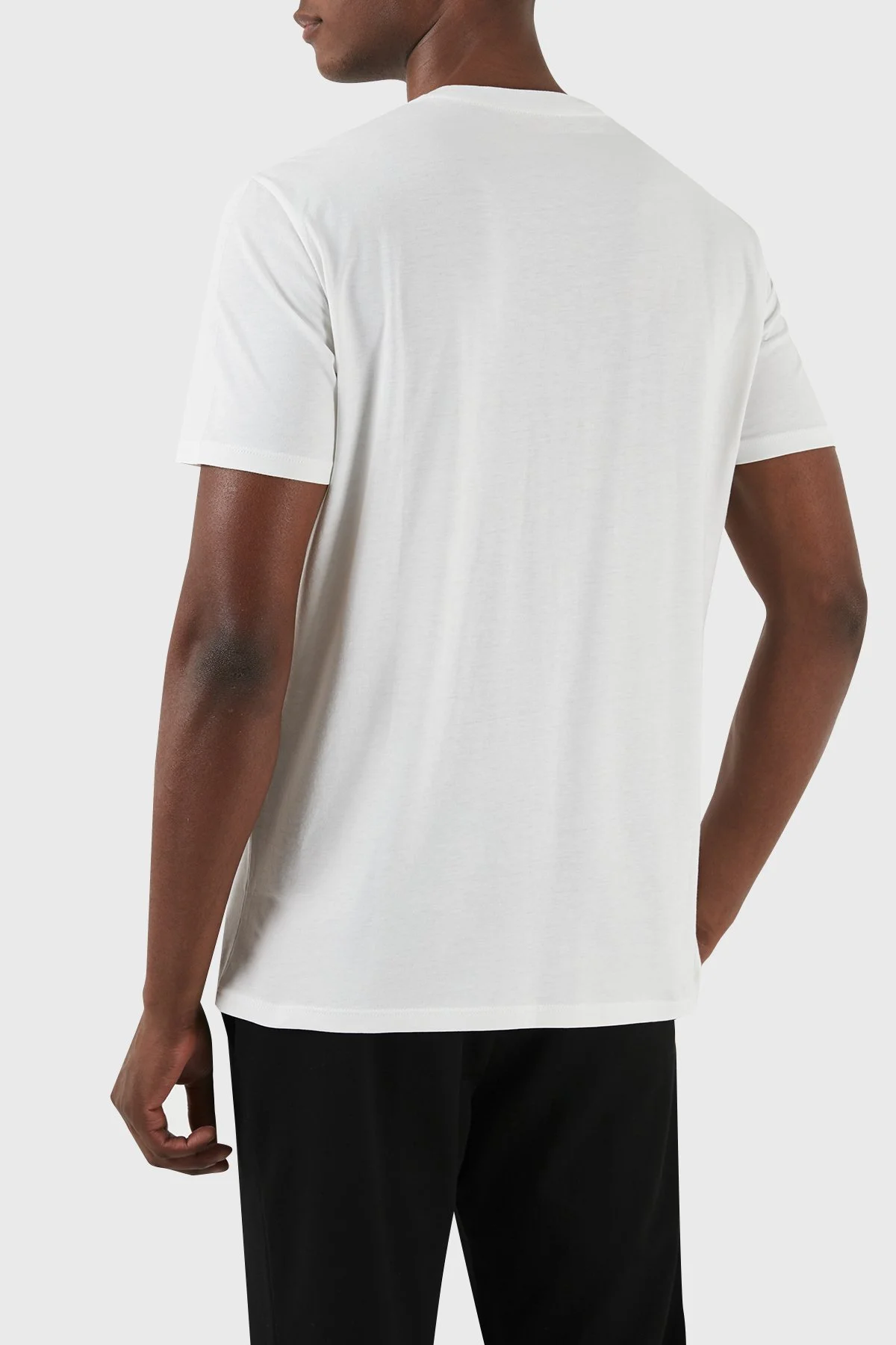 Armani Exchange Pamuklu Regular Fit Bisiklet Yaka Erkek T Shirt 3DZTBG ZJA5Z 1116 BEYAZ - 3