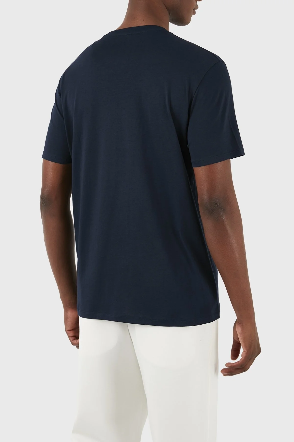 Armani Exchange Pamuklu Regular Fit Bisiklet Yaka Erkek T Shirt 3DZTBG ZJA5Z 15BA LACİVERT - 8