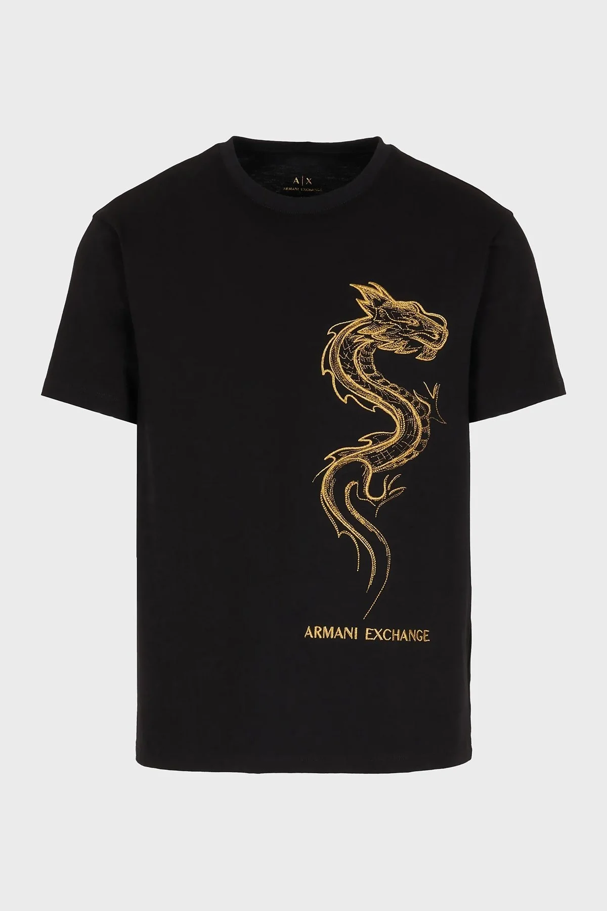Armani Exchange Pamuklu Regular Fit Bisiklet Yaka Erkek T Shirt 3DZTDD ZJ9JZ 1200 SİYAH - 5