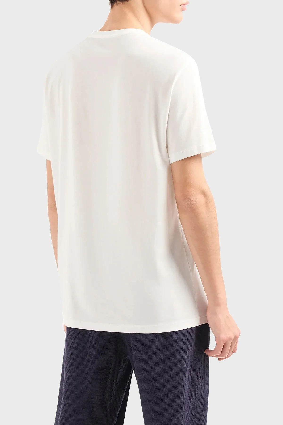 Armani Exchange Pamuklu Regular Fit Bisiklet Yaka Erkek T Shirt 3DZTHC ZJH4Z 1116 BEYAZ - 2