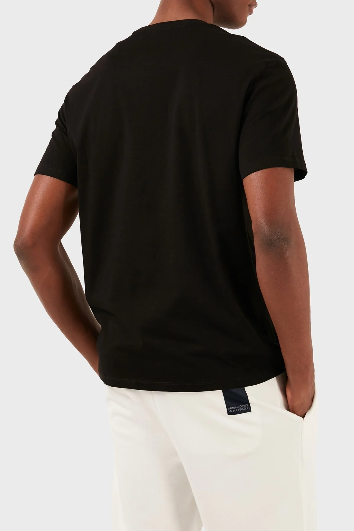 Armani Exchange Pamuklu Regular Fit Bisiklet Yaka Erkek T Shirt 3DZTHC ZJH4Z 1200 SİYAH - 2