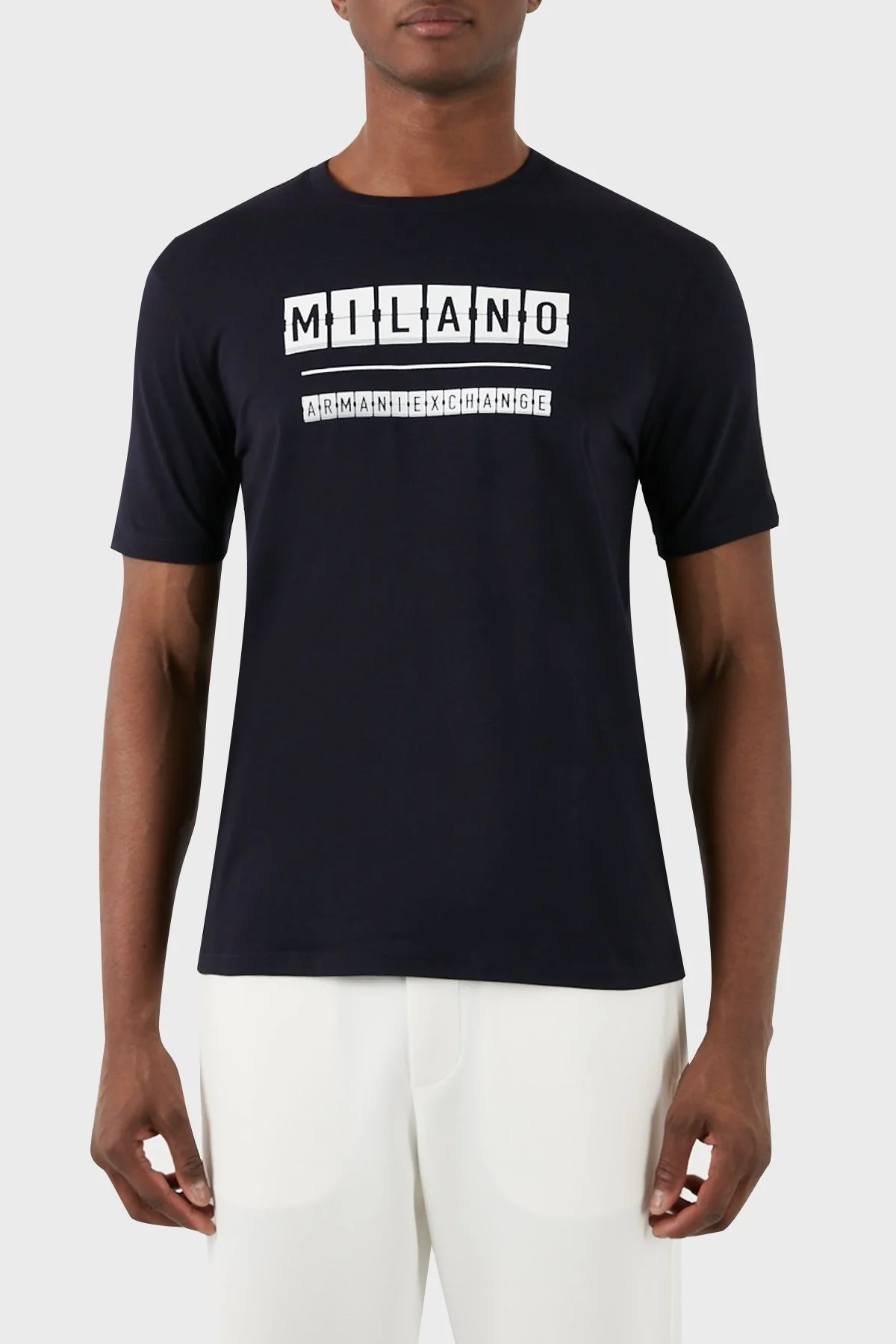 Armani Exchange Pamuklu Regular Fit Bisiklet Yaka Erkek T Shirt 3DZTHE ZJH4Z 75AH LACİVERT - 7