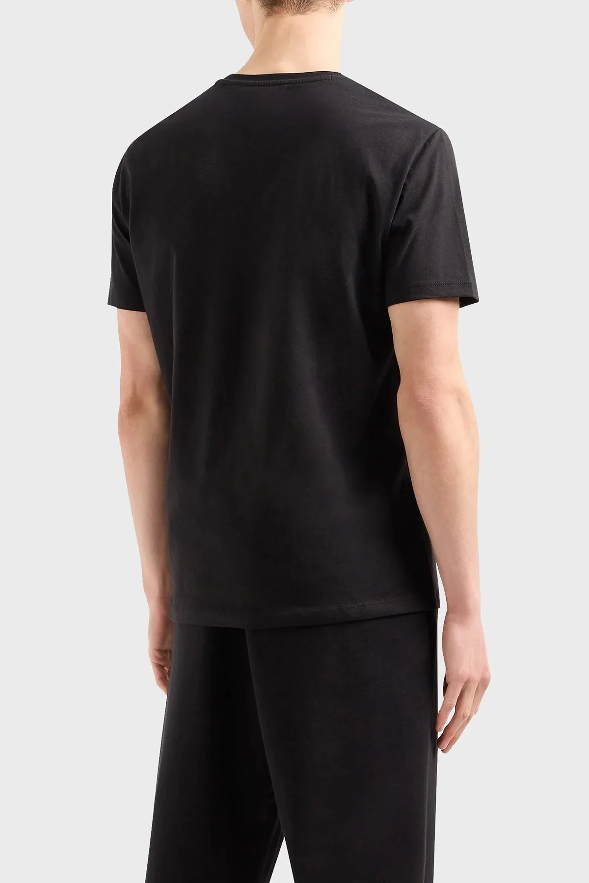 Armani Exchange Pamuklu Regular Fit Bisiklet Yaka Erkek T Shirt 3DZTHL ZJ9TZ 1200 SİYAH - 2