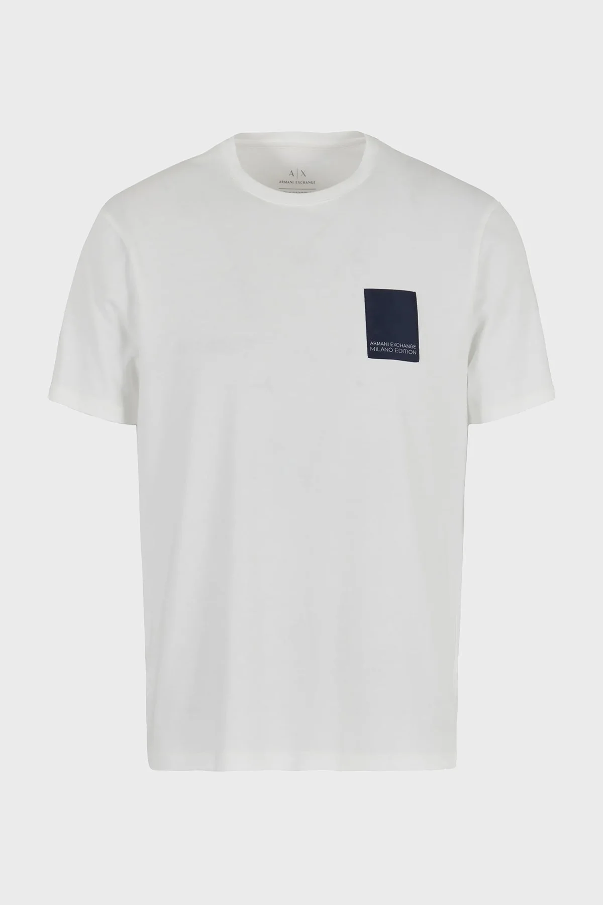Armani Exchange Pamuklu Regular Fit Bisiklet Yaka Erkek T Shirt 3DZTHM ZJ8EZ 1116 BEYAZ - 5