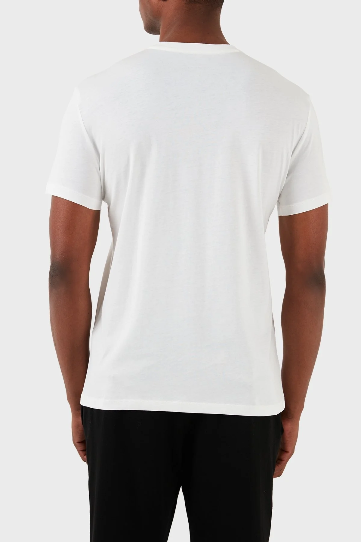 Armani Exchange Pamuklu Regular Fit Bisiklet Yaka Erkek T Shirt 3DZTHQ ZJBYZ 1116 BEYAZ - 2