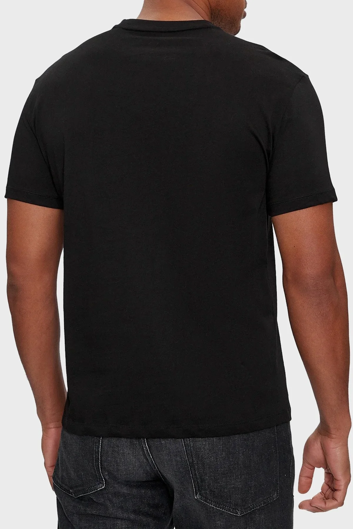 Armani Exchange Pamuklu Regular Fit Bisiklet Yaka Erkek T Shirt 3DZTHV ZJBYZ 1200 SİYAH - 7