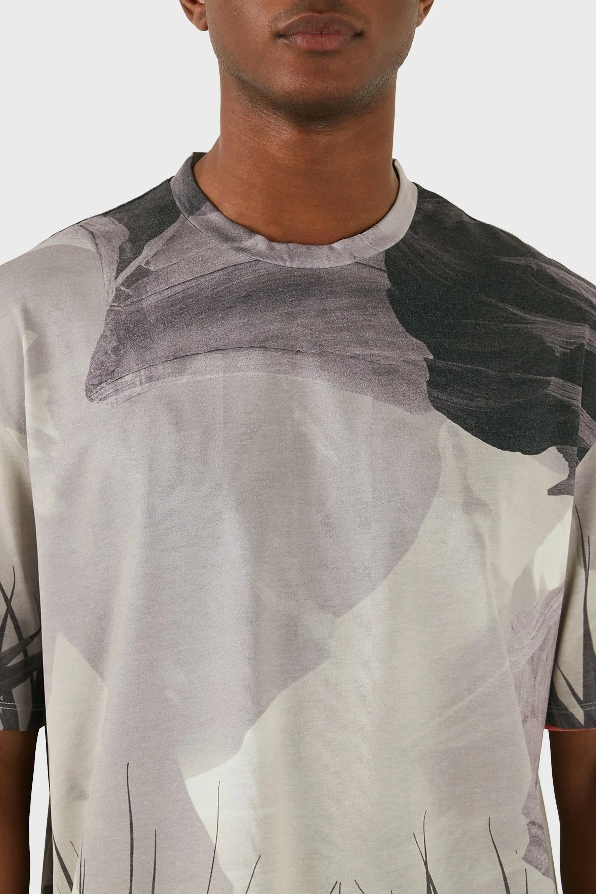 Armani Exchange Pamuklu Regular Fit Bisiklet Yaka Erkek T Shirt 3DZTHX ZJXTZ 6721 GRİ - 5