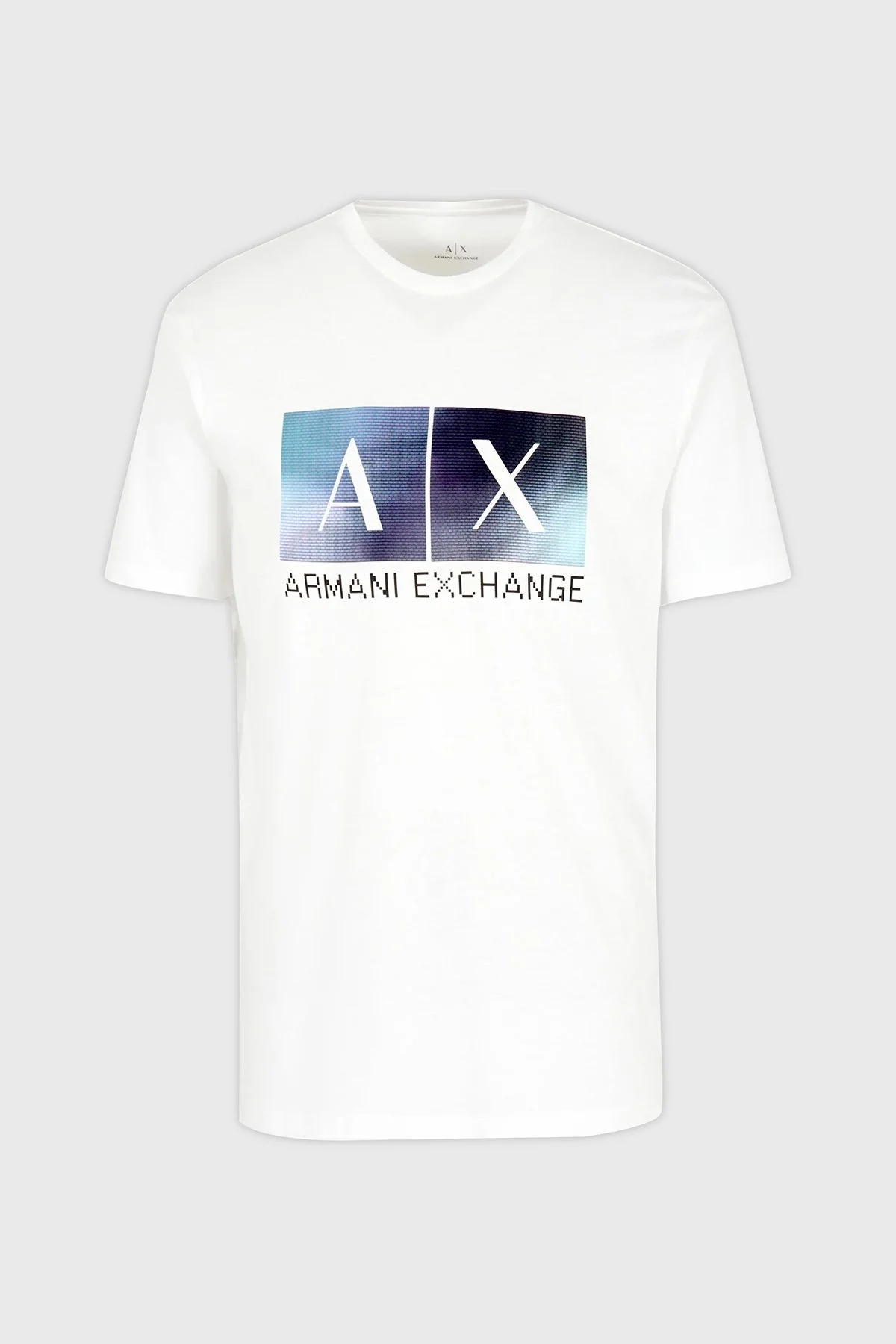 Armani Exchange Pamuklu Regular Fit Bisiklet Yaka Erkek T Shirt 3DZTJB ZJBYZ 1116 BEYAZ - 8