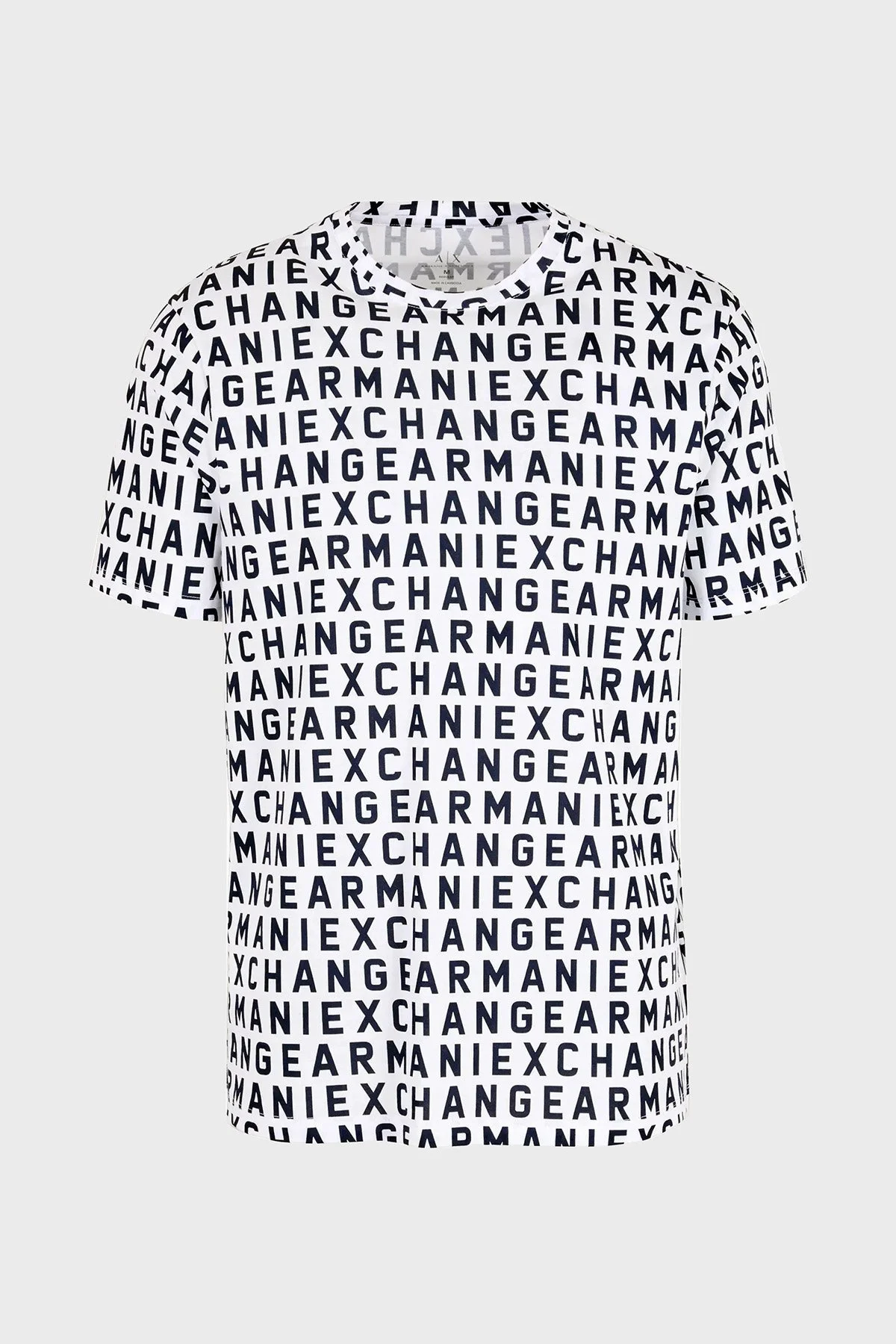 Armani Exchange Pamuklu Regular Fit Bisiklet Yaka Erkek T Shirt 3DZTJW ZJH4Z 81BE BEYAZ-LACİVERT - 5