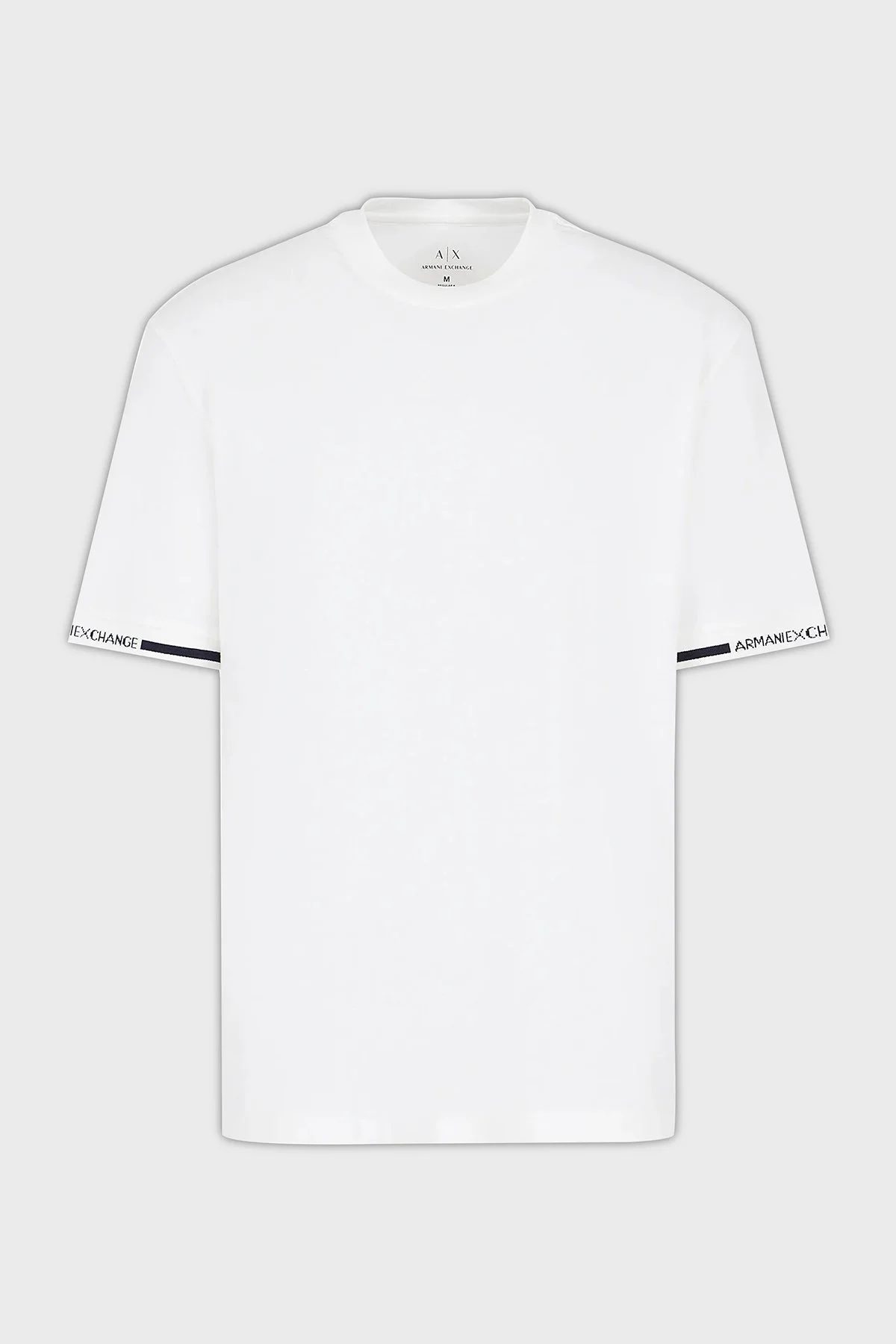 Armani Exchange Pamuklu Regular Fit Bisiklet Yaka Erkek T Shirt 3DZTLR ZJLFZ 1116 BEYAZ - 20