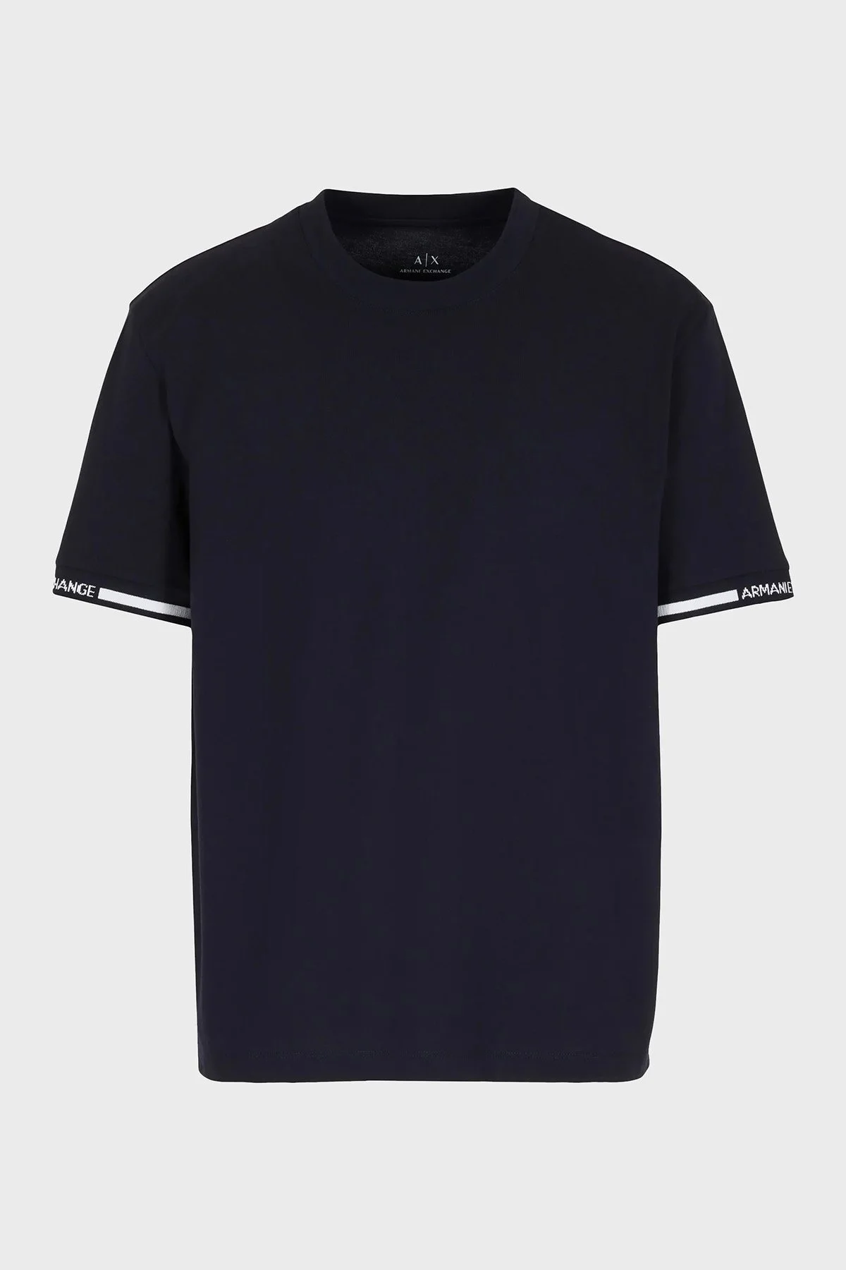 Armani Exchange Pamuklu Regular Fit Bisiklet Yaka Erkek T Shirt 3DZTLR ZJLFZ 1583 LACİVERT - 5