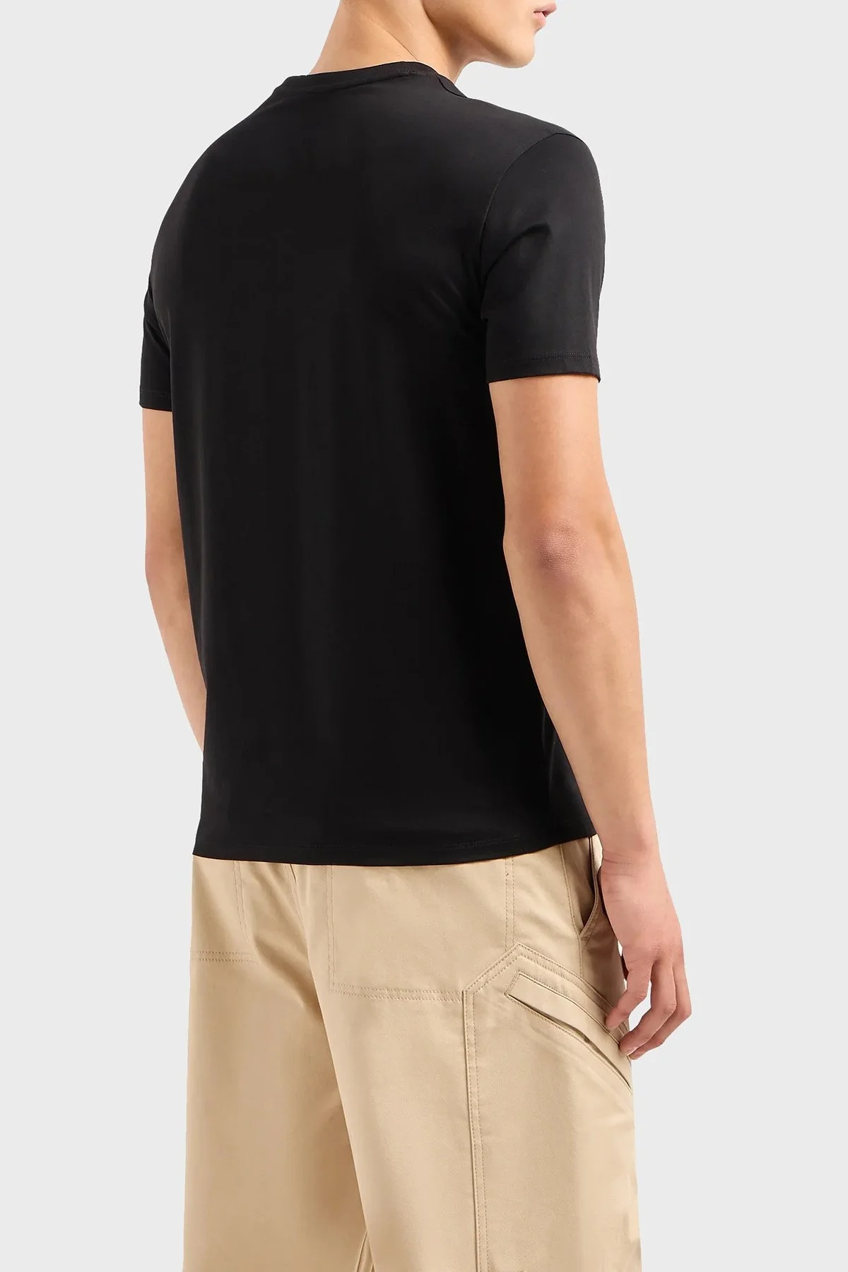 Armani Exchange Pamuklu Regular Fit Bisiklet Yaka Erkek T Shirt 3DZTSA ZJ9AZ 1200 SİYAH - 2