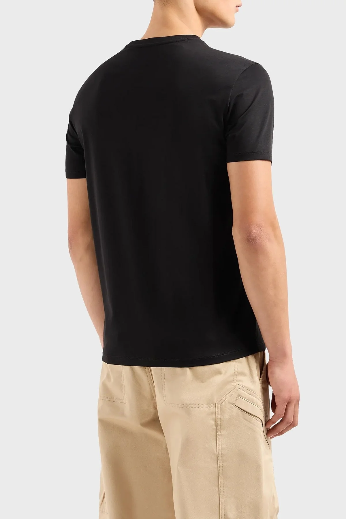 Armani Exchange Pamuklu Regular Fit Bisiklet Yaka Erkek T Shirt 3DZTSB ZJ9AZ 1200 SİYAH - 2