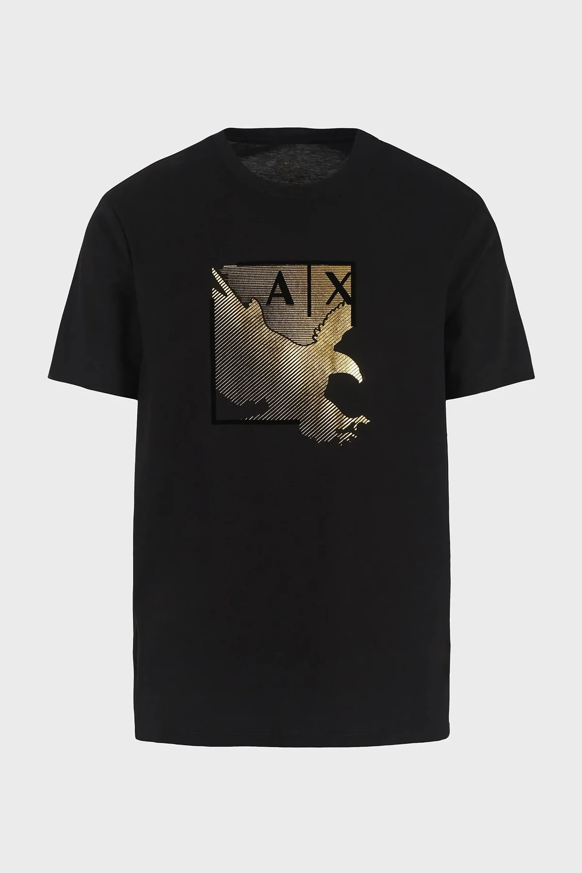 Armani Exchange Pamuklu Regular Fit Bisiklet Yaka Erkek T Shirt 3DZTSB ZJ9AZ 1200 SİYAH - 5