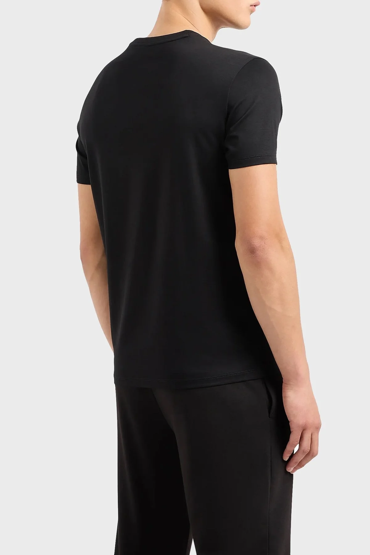 Armani Exchange Pamuklu Regular Fit Bisiklet Yaka Erkek T Shirt 3DZTSD ZJ9AZ 1200 SİYAH - 8