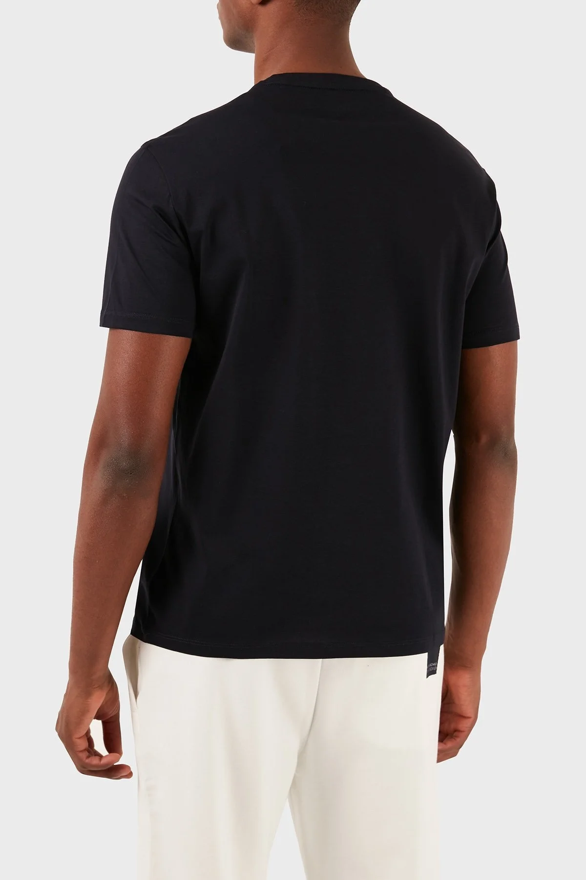 Armani Exchange Pamuklu Regular Fit Bisiklet Yaka Erkek T Shirt 3DZTSD ZJ9AZ 1583 LACİVERT - 2