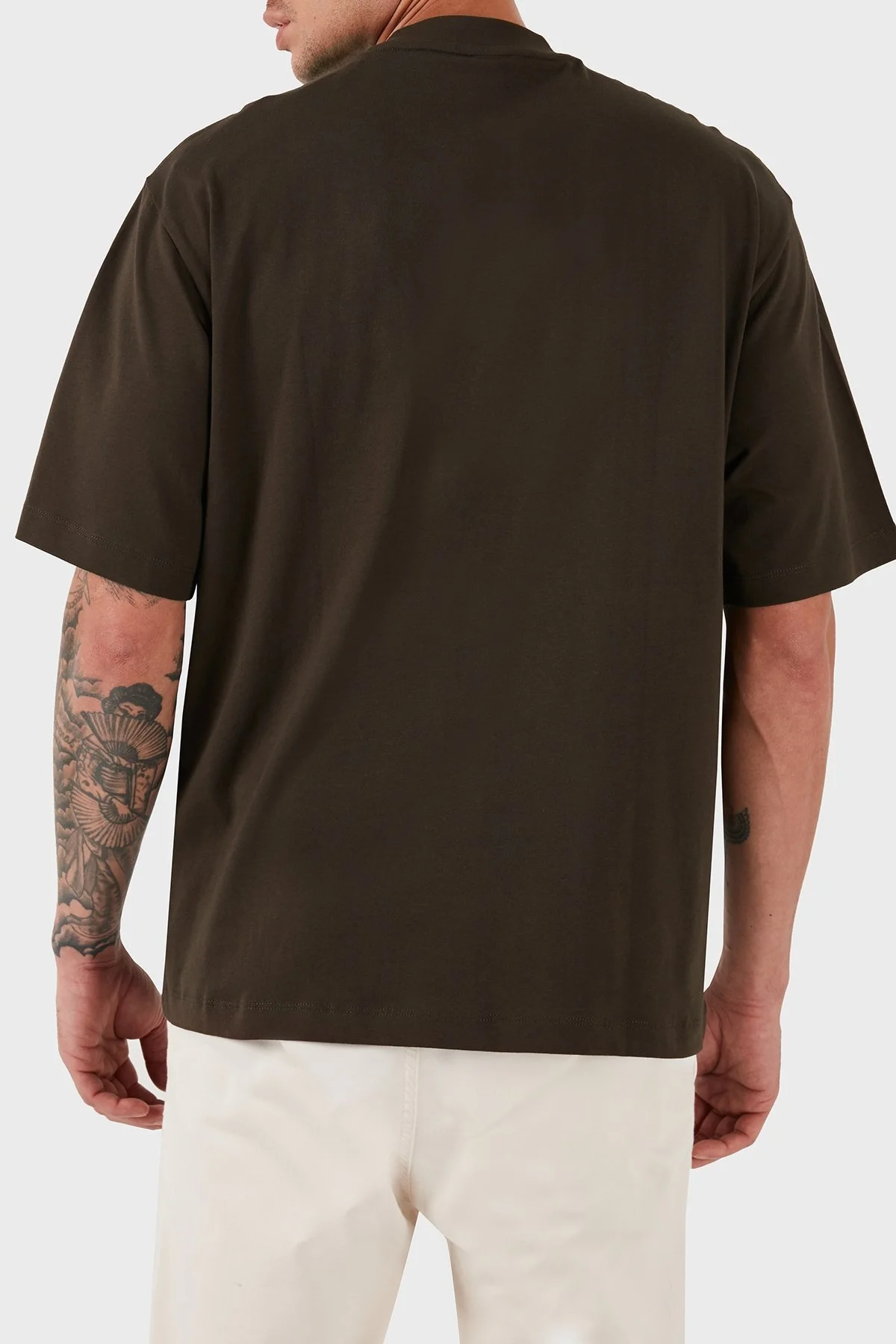 Armani Exchange Pamuklu Regular Fit Bisiklet Yaka Erkek T Shirt 6DZMJF ZJLFZ 1782 HAKİ - 2