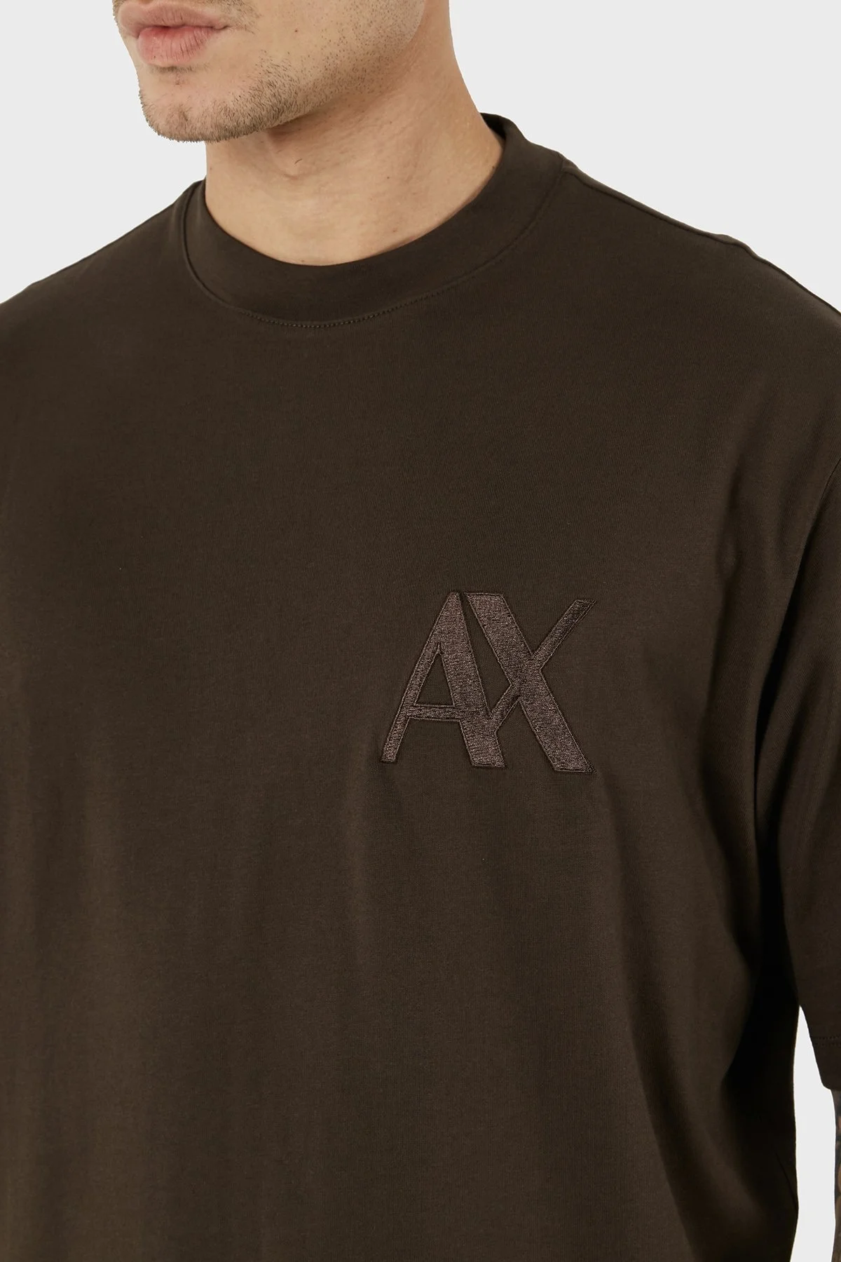 Armani Exchange Pamuklu Regular Fit Bisiklet Yaka Erkek T Shirt 6DZMJF ZJLFZ 1782 HAKİ - 6