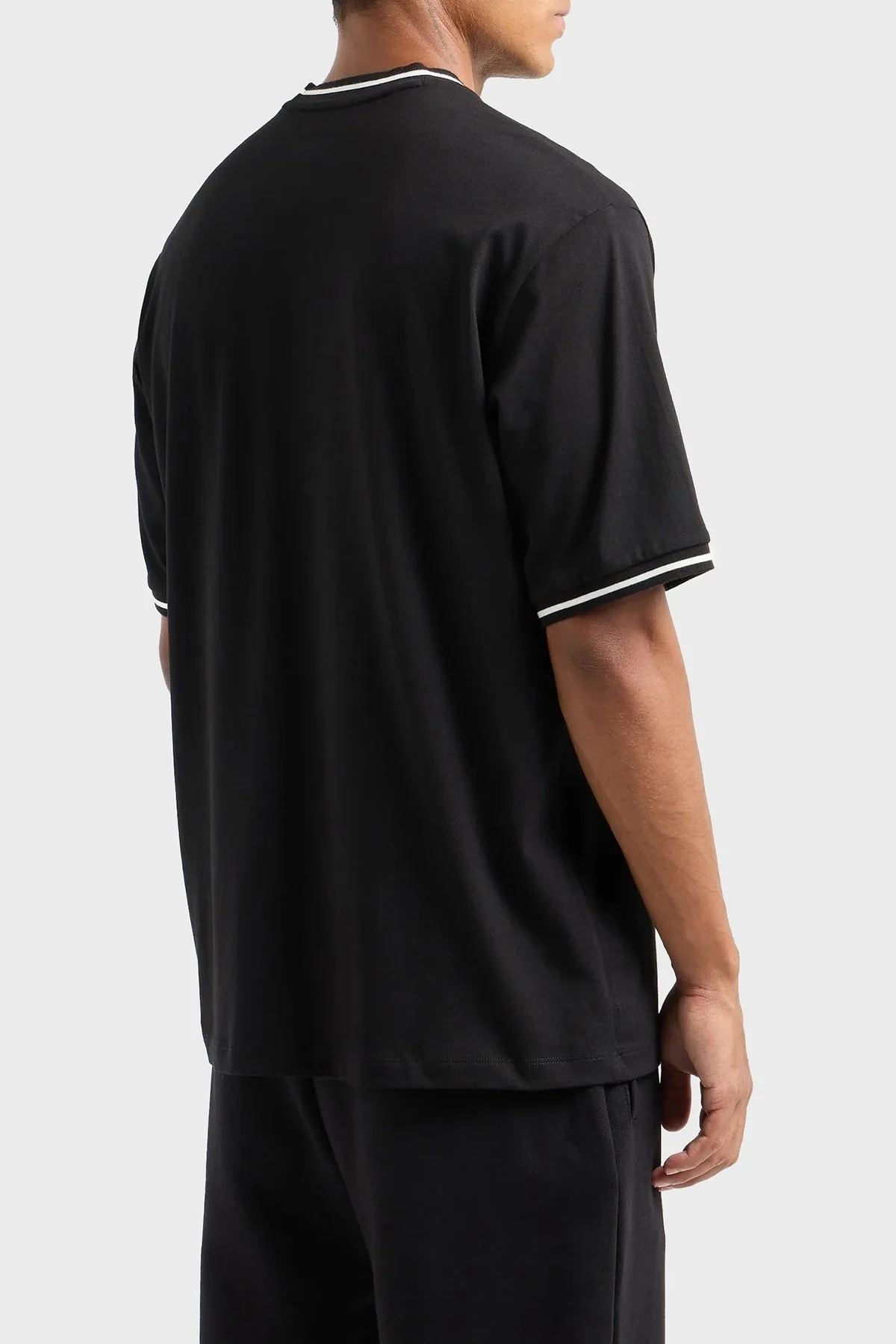 Armani Exchange Pamuklu Regular Fit Bisiklet Yaka Erkek T Shirt 6DZTHX ZJ9JZ 42AT SİYAH - 2