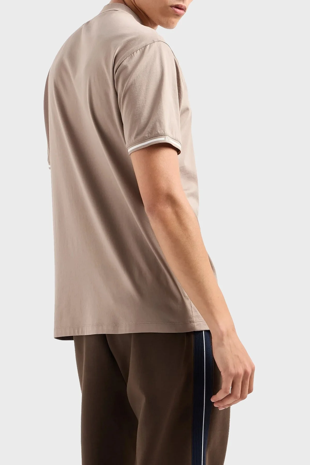 Armani Exchange Pamuklu Regular Fit Bisiklet Yaka Erkek T Shirt 6DZTJB ZJ9AZ 17AC GRİ - 3