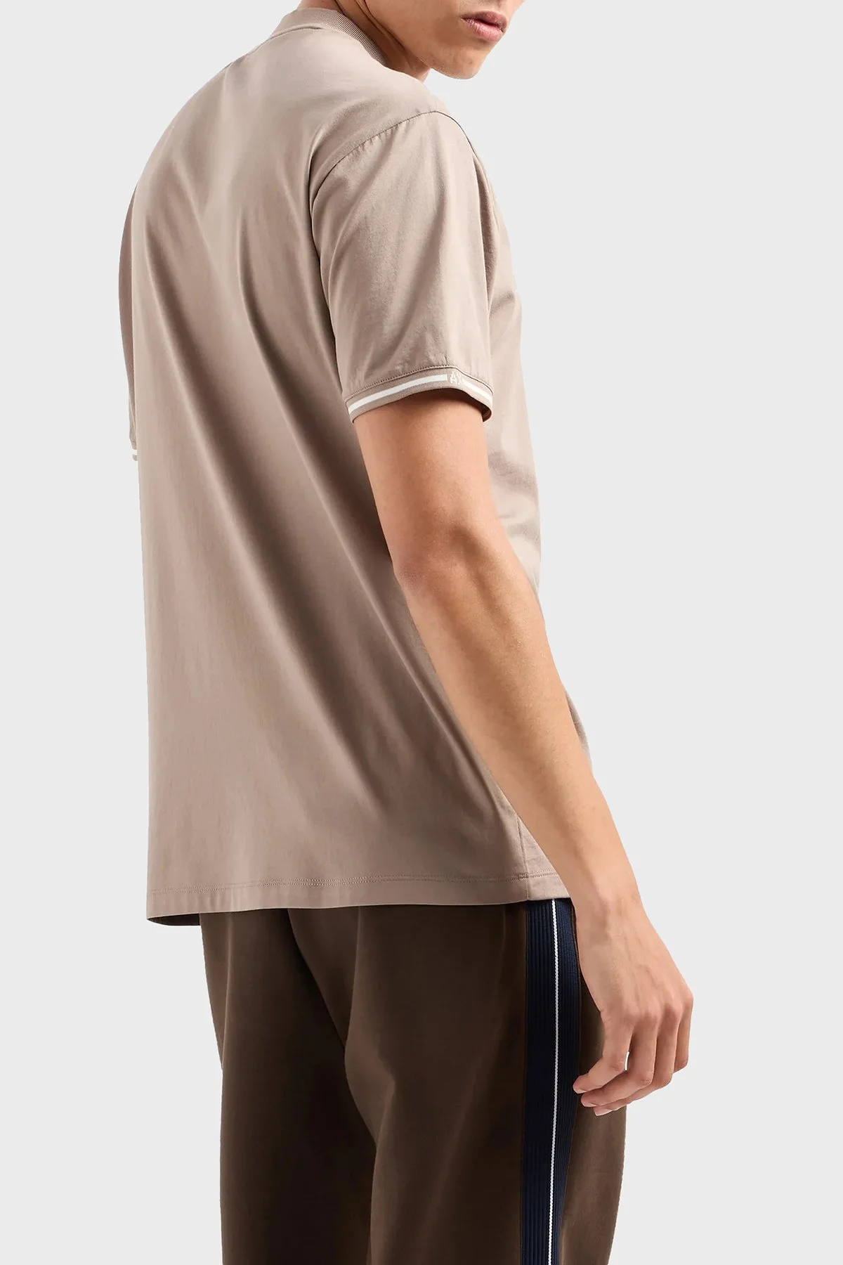 Armani Exchange Pamuklu Regular Fit Bisiklet Yaka Erkek T Shirt 6DZTJB ZJ9AZ 17AC GRİ - 3