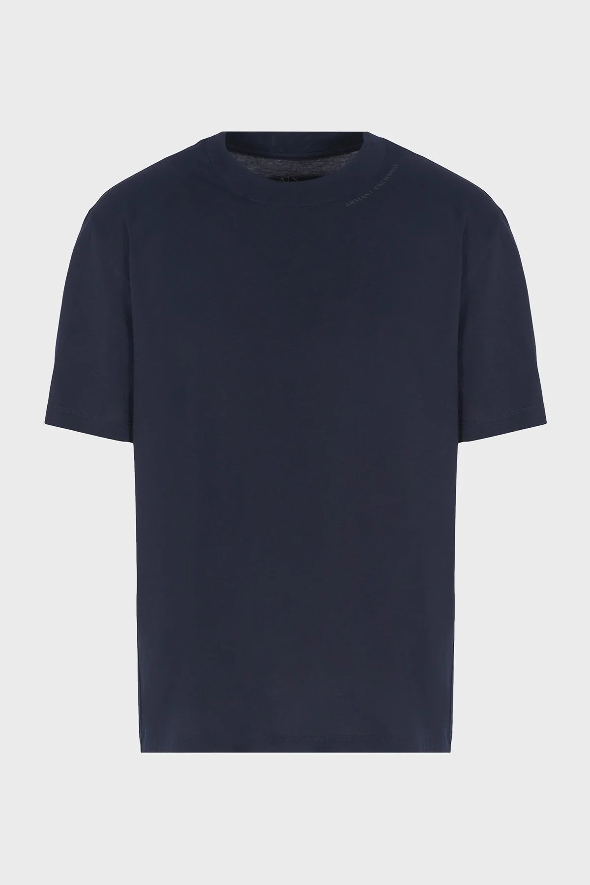 Armani Exchange Pamuklu Regular Fit Bisiklet Yaka Erkek T Shirt 6DZTJR ZJ9AZ 1510 LACİVERT - 1