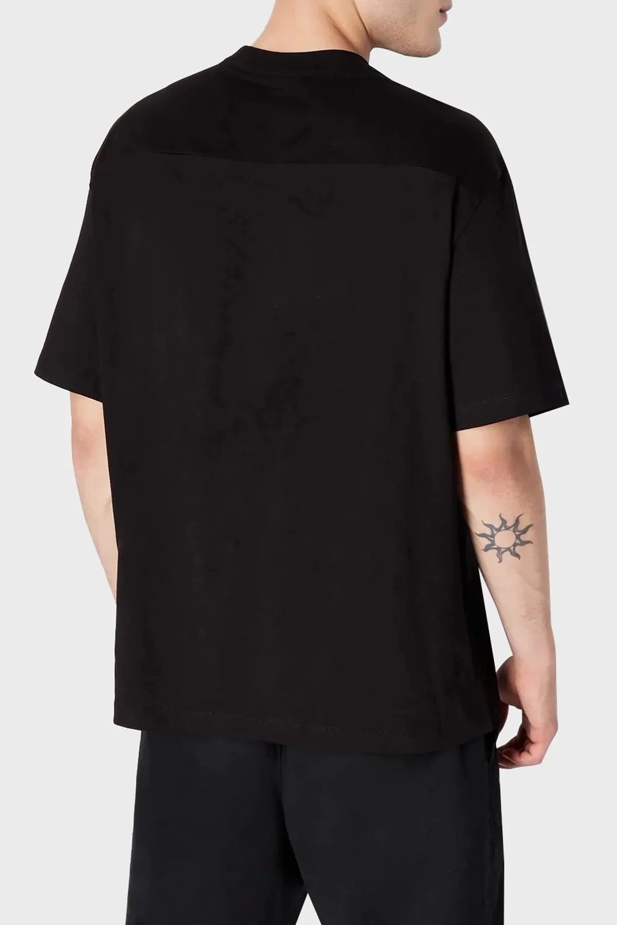 Armani Exchange Pamuklu Regular Fit Bisiklet Yaka Erkek T Shirt 6RZMHM ZJDHZ 1200 SİYAH - 2