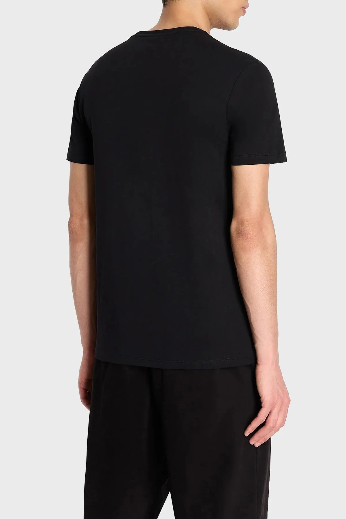 Armani Exchange Pamuklu Regular Fit Bisiklet Yaka Erkek T Shirt 6RZTAP ZJ9TZ 1200 SİYAH - 2