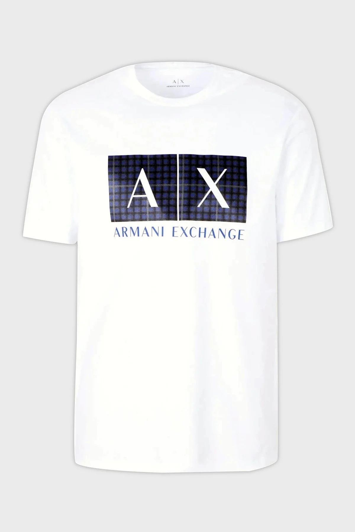 Armani Exchange Pamuklu Regular Fit Bisiklet Yaka Erkek T Shirt 6RZTHA ZJBYZ 1100 BEYAZ - 4