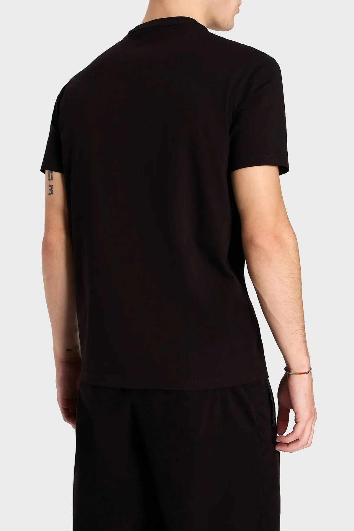 Armani Exchange Pamuklu Regular Fit Bisiklet Yaka Erkek T Shirt 6RZTHA ZJBYZ 1200 SİYAH - 2