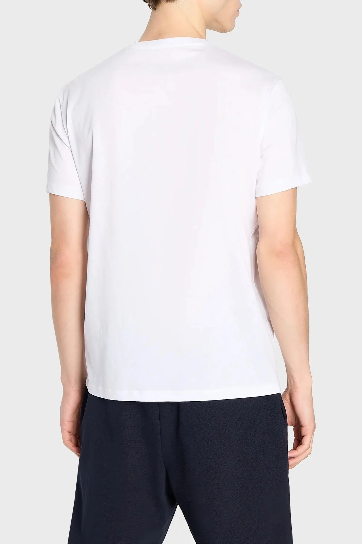Armani Exchange Pamuklu Regular Fit Bisiklet Yaka Erkek T Shirt 6RZTHF ZJ9AZ 1100 BEYAZ - 2