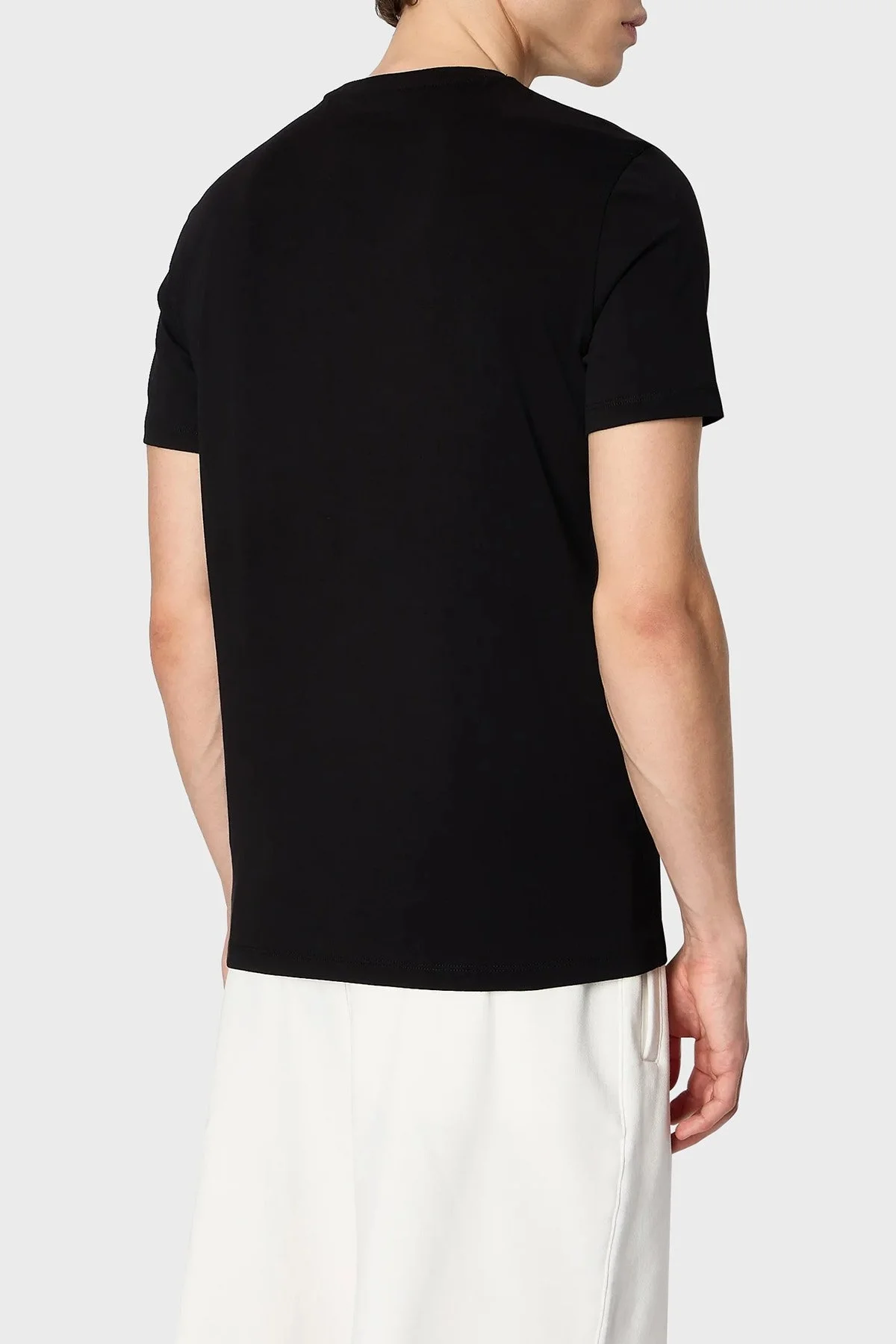 Armani Exchange Pamuklu Regular Fit Bisiklet Yaka Erkek T Shirt 6RZTHJ ZJ8EZ 1200 SİYAH - 2