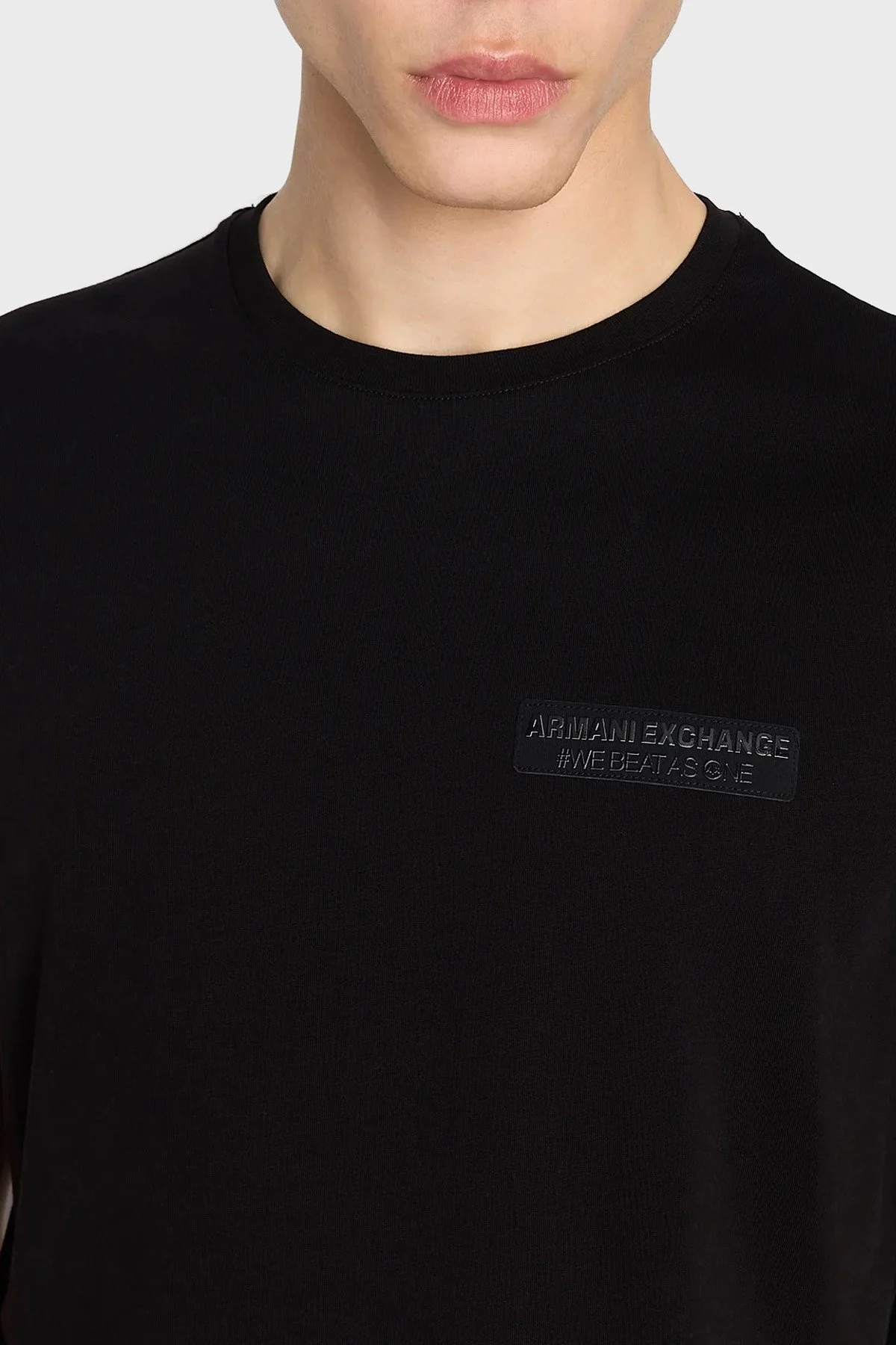 Armani Exchange Pamuklu Regular Fit Bisiklet Yaka Erkek T Shirt 6RZTHJ ZJ8EZ 1200 SİYAH - 3