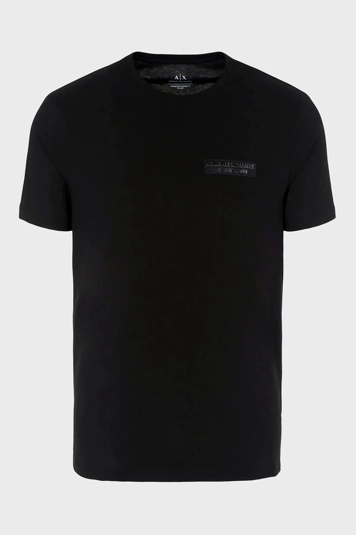 Armani Exchange Pamuklu Regular Fit Bisiklet Yaka Erkek T Shirt 6RZTHJ ZJ8EZ 1200 SİYAH - 4