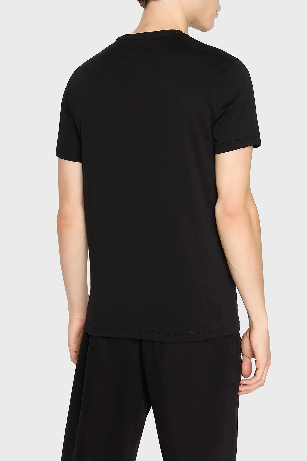 Armani Exchange Pamuklu Regular Fit Bisiklet Yaka Erkek T Shirt 6RZTHM ZJ8EZ 1200 SİYAH - 2